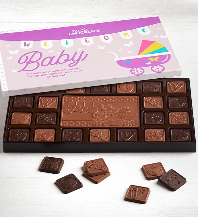 Welcome Baby Chocolates -It's a Girl  45 ct  - l LB